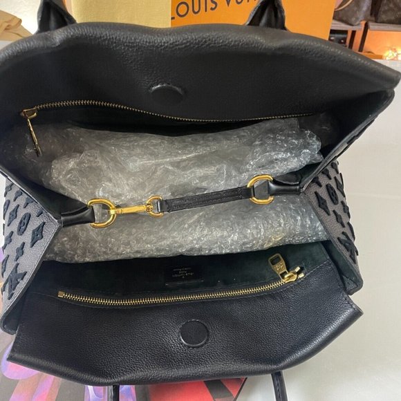 LOUIS VUITTON LV Monogram Tuffetage Veau Cachemire Leather Black Cachemire Tote - Picture 9 of 16